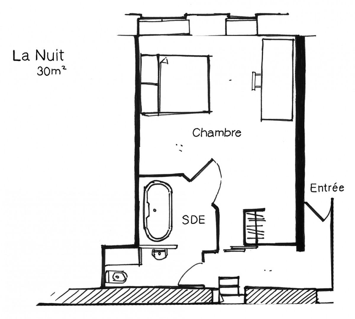 Plan suite à louer Nantes